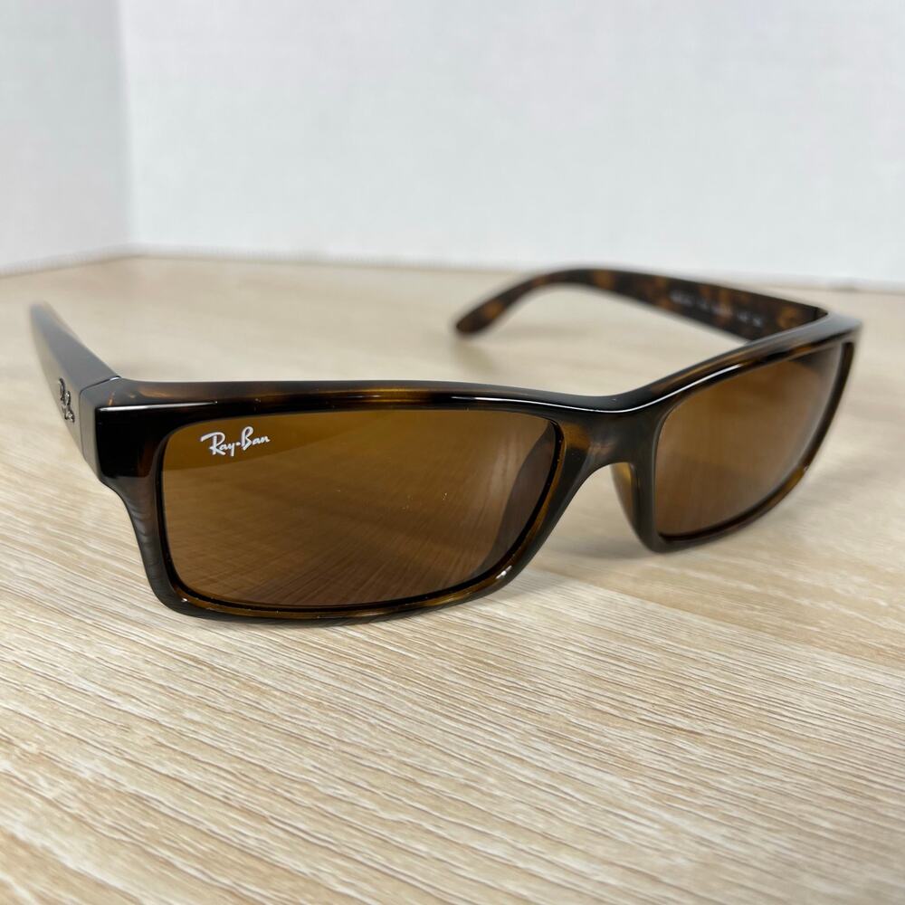 Ray-Ban RB4151 710 Sunglasses Tortoise Rectangular READ DESC 59-17-140 ITALY